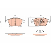 Brake pads for disc brakes