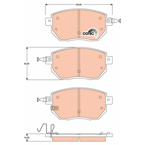 BRAKE PADS FOR DISC BRAKES - 0