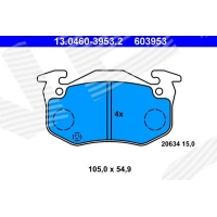 Brake pads for disc brakes