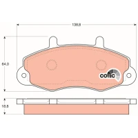 Brake pads for disc brakes