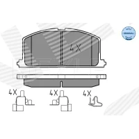 Brake pads for disc brakes