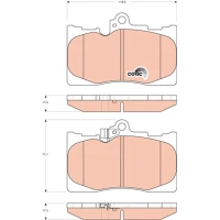 Brake pads for disc brakes