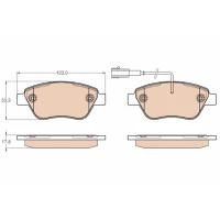 Brake pads for disc brakes