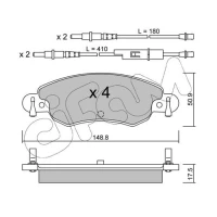 Brake pads for disc brakes