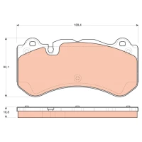 Brake pads for disc brakes