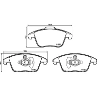 Brake pads for disc brakes