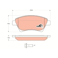 Brake pads for disc brakes