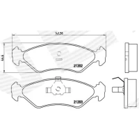 Brake pads for disc brakes