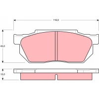 Brake pads for disc brakes