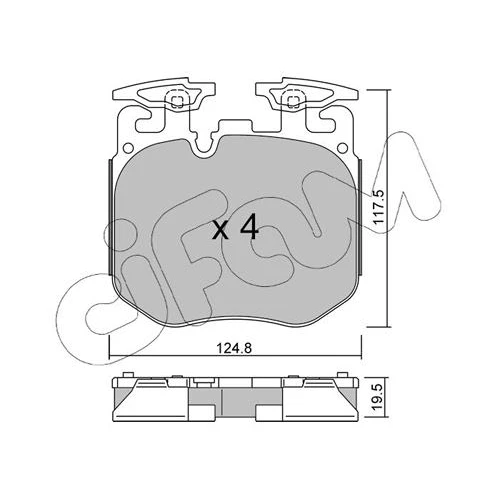 BRAKE PADS FOR DISC BRAKES - 0