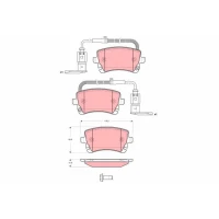 Brake pads for disc brakes