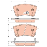 Brake pads for disc brakes