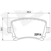 Brake pads for disc brakes