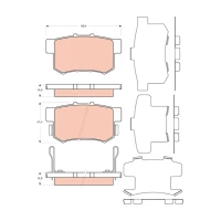 Brake pads for disc brakes