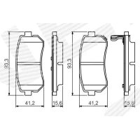 Brake pads for disc brakes