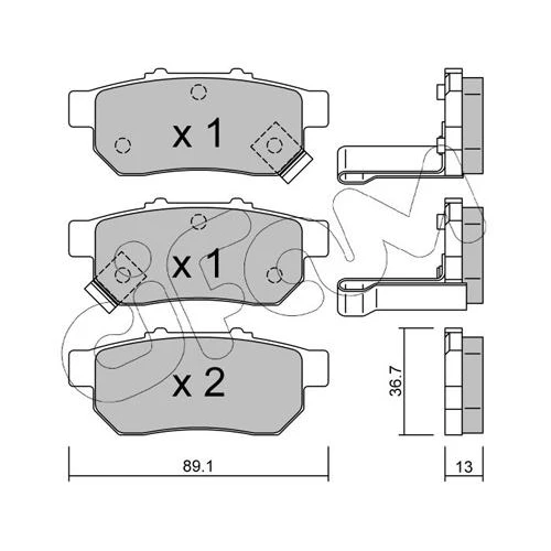 BRAKE PADS FOR DISC BRAKES - 0