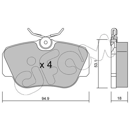 BRAKE PADS FOR DISC BRAKES - 0