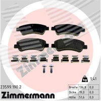 Brake pads for disc brakes