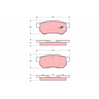 Brake pads for disc brakes