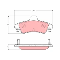 Brake pads for disc brakes