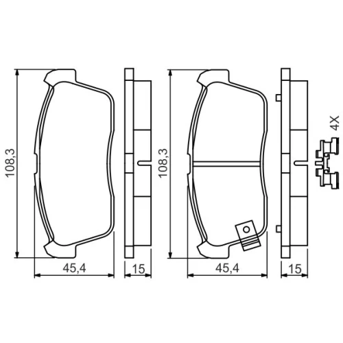 BRAKE PADS FOR DISC BRAKES - 4