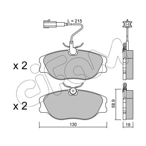 BRAKE PADS FOR DISC BRAKES - 0