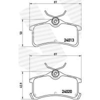 Brake pads for disc brakes