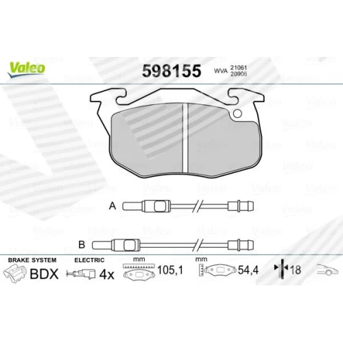 BRAKE PADS FOR DISC BRAKES - 0