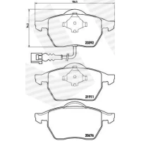 Brake pads for disc brakes