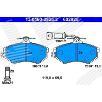 Brake pads for disc brakes