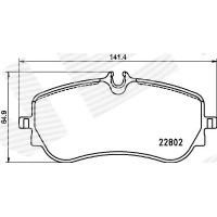 Brake pads for disc brakes