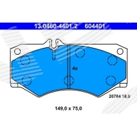 Brake pads for disc brakes