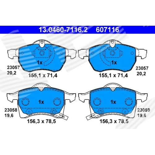 BRAKE PADS FOR DISC BRAKES - 0