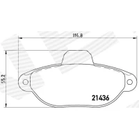 Brake pads for disc brakes