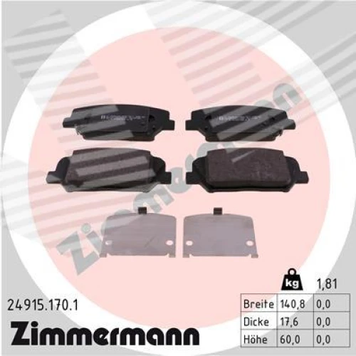 BRAKE PADS FOR DISC BRAKES - 0