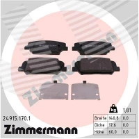 Brake pads for disc brakes