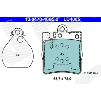 Brake pads for disc brakes