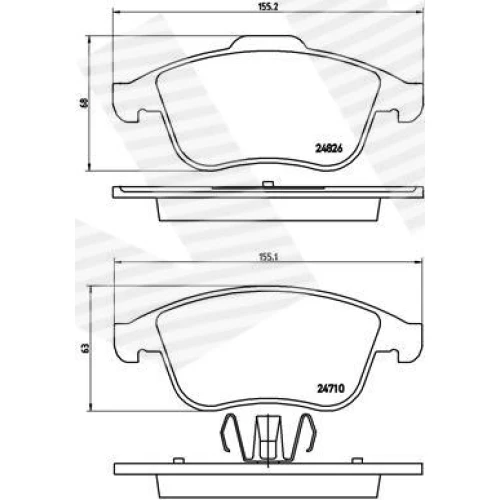 BRAKE PADS FOR DISC BRAKES - 0