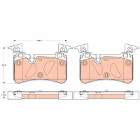 Brake pads for disc brakes