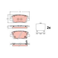 Brake pads for disc brakes