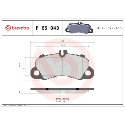 BRAKE PADS FOR DISC BRAKES - 0