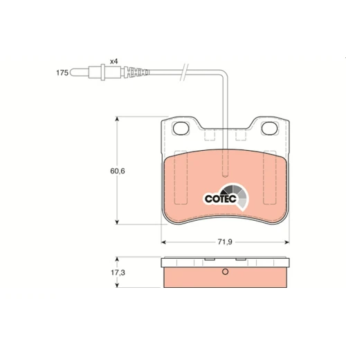 BRAKE PADS FOR DISC BRAKES - 0