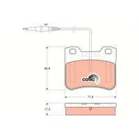 Brake pads for disc brakes