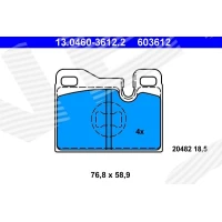 Brake pads for disc brakes