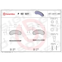 Brake pads for disc brakes