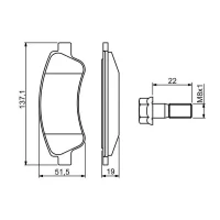 Brake pads for disc brakes