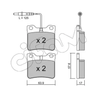 Brake pads for disc brakes