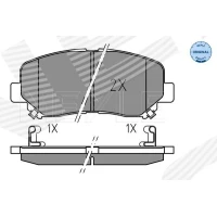 Brake pads for disc brakes