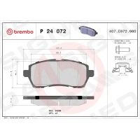 Brake pads for disc brakes