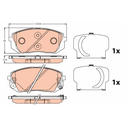 BRAKE PADS FOR DISC BRAKES - 0